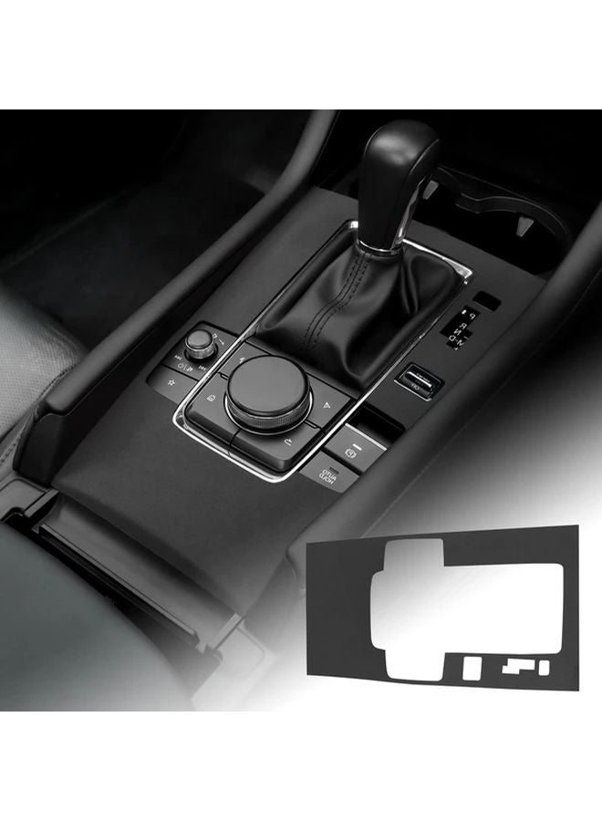 Orange Patch Gear Shift Cover For Mazda 3 2019 2025 With Engine Start Stop Buttons - Image 1